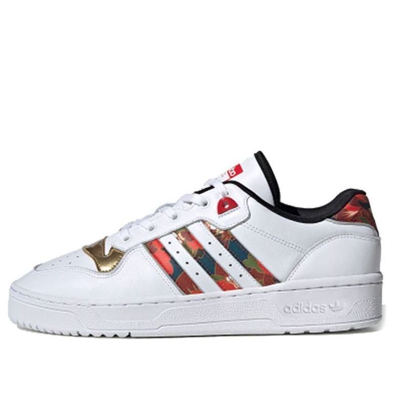 (WMNS) حذاء adidas Rivalry Low CNY 'Black Gold Red' FW5273