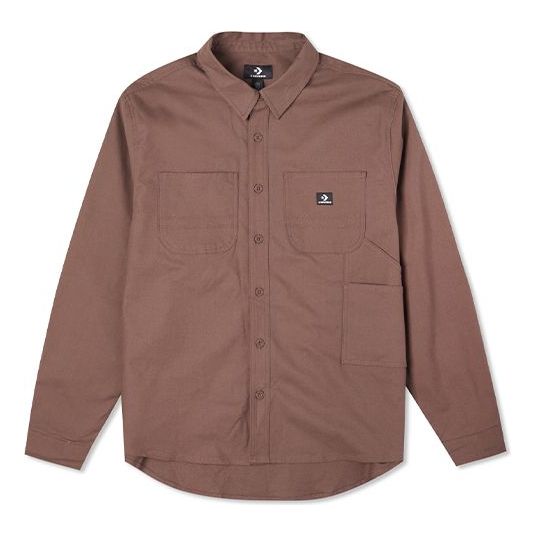 Converse Carpenter Pocket Button Down Long Sleeve Shirt 'Brazil Nut' 10022950-A04