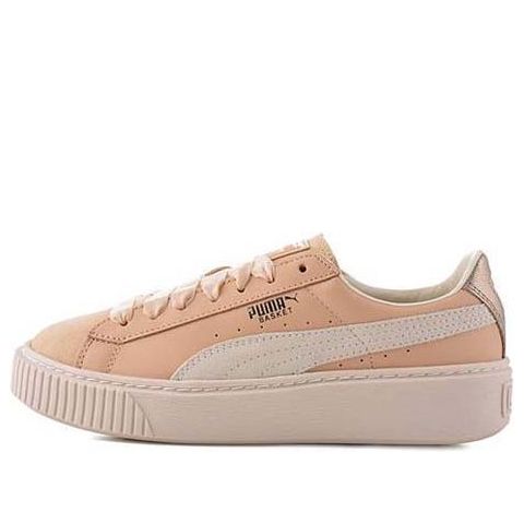(WMNS) PUMA Basket Platform Up 'Natural Vachetta' 364934-01