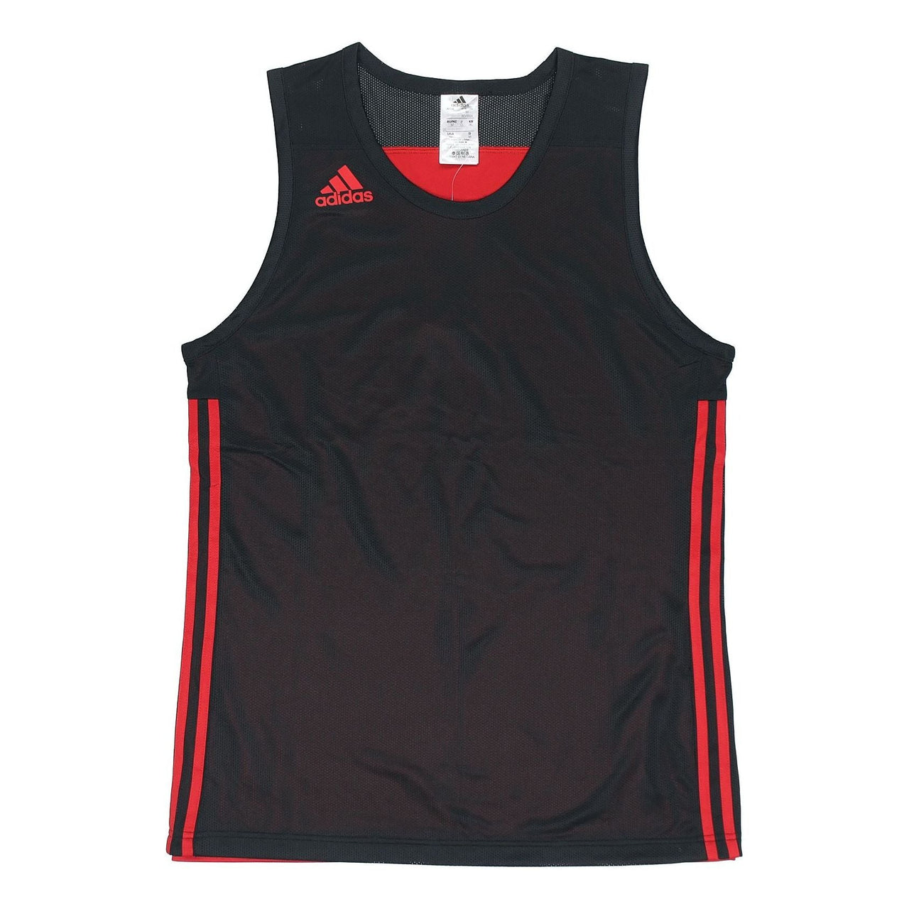 adidas Basketball Training Casual Breathable Knitted Vest Men Black/Red DY6588