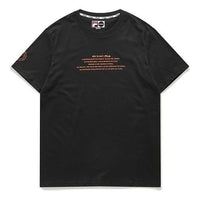 FILA Alphabet Printing Short Sleeve Black T11M021104F-BK