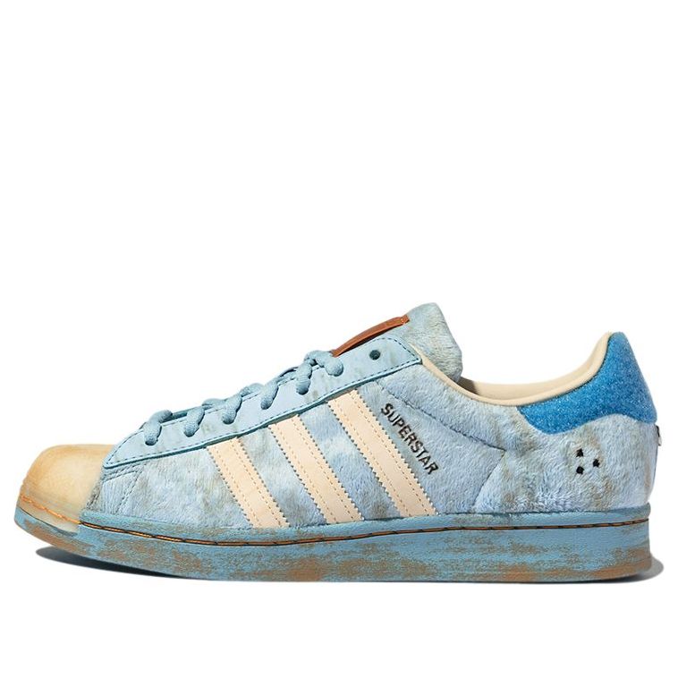 Melting Sadness x adidas originals Unisex Superstar 2022 CNY Sneakers Blue GY7012