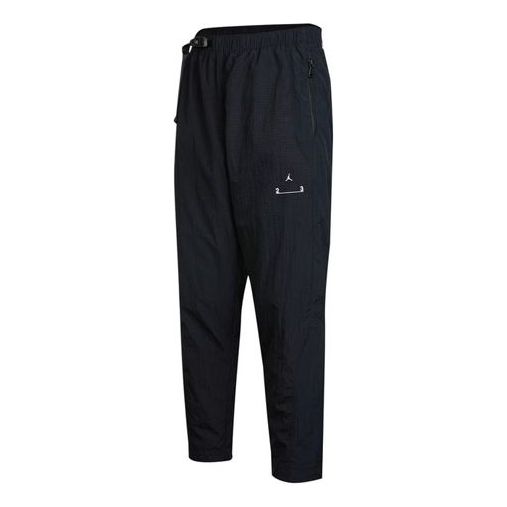 Men's Nike J 23E Woven Pant Solid Color Casual Knit Sports Pants/Trousers/Joggers Autumn Black DQ8067-010
