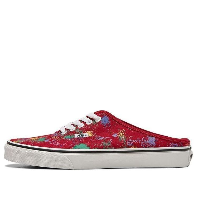 Vans Authentic Breathable Wear-resistant Non-Slip Low Tops Casual Skateboarding Shoes Unisex Red VN0A54F7AXM