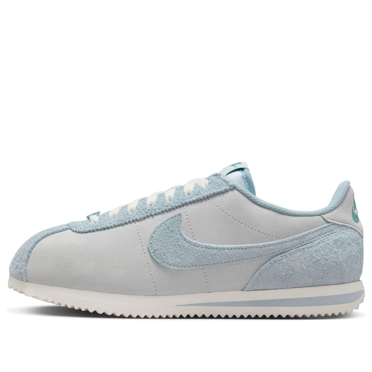 (WMNS) Nike Cortez Premium Leather 'Pure Platinum Armory Blue' HQ1500-043