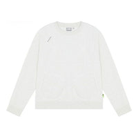 (WMNS) New Balance Solid Color Casual Round Neck Sports Hoodie Creamy White 5CC17032-OA