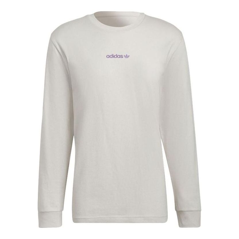 adidas Original Long Sleeve Graphic Tee 'Beige' HN0392