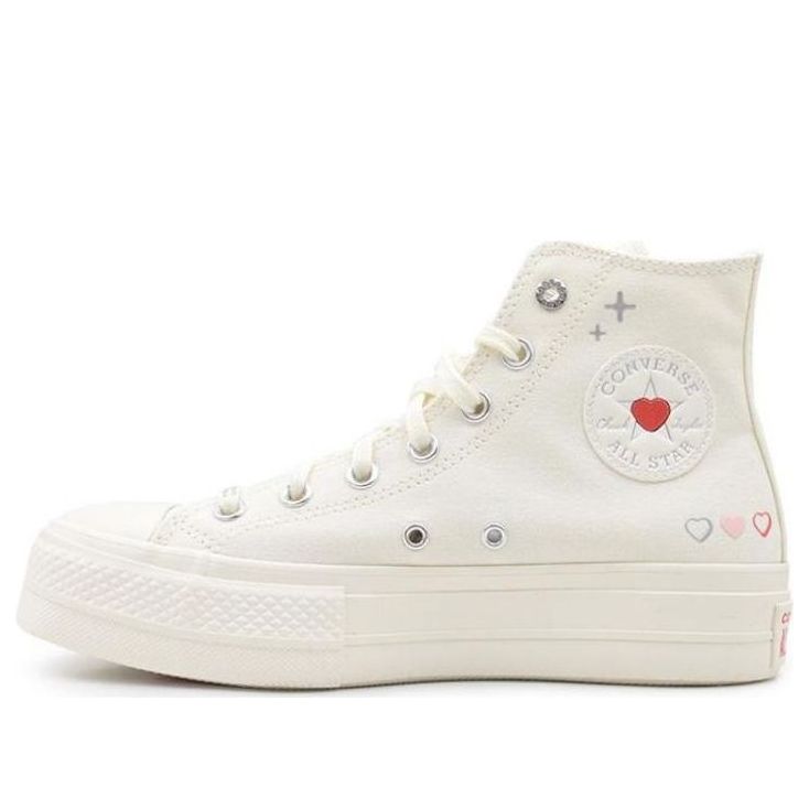 (WMNS) Converse Chuck Taylor All Star Lift Platform Y2K Heart High Top 'White Fever Dream' A09114C