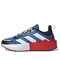 (GS) adidas Tech Runner x LEGO 'Shock Blue Red' HP5884