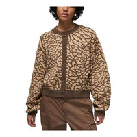 (WMNS) Air Jordan Flight Jacquard Knit Cardigan 'Palomino' DX0448-274