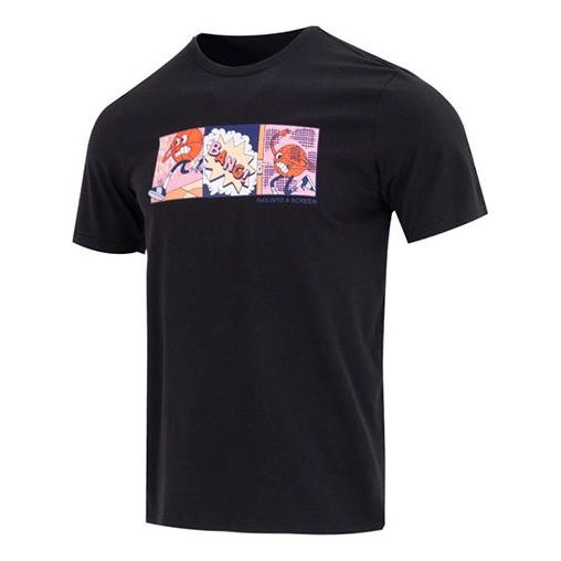 adidas Lil' Stripe Basketball Graphic Tee 'Black' IC1867