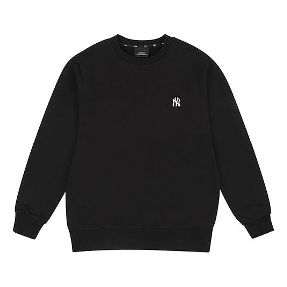 MLB Embroidery Logo Long-Sleeve Fleece Unisex Black 31MT01011-50L