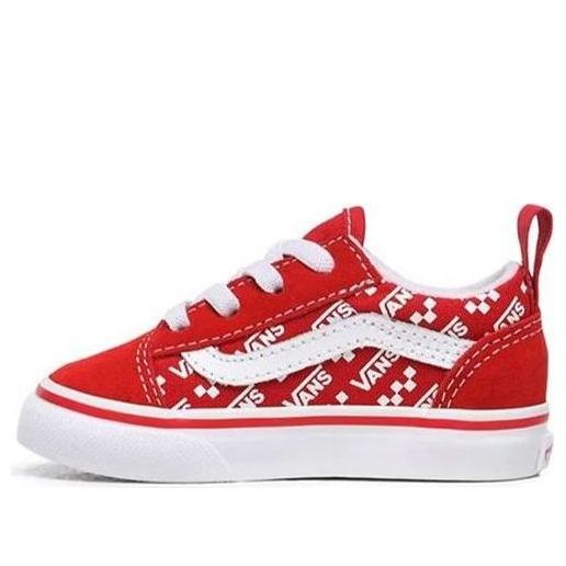 Vans Logo Repeat Elastic Lace Old Skool Red VN0A4TZOW35