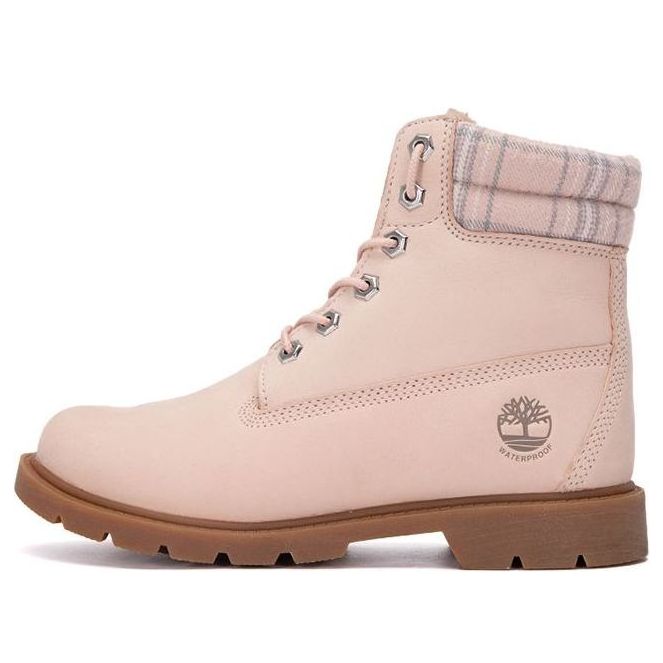 (WMNS) Timberland Lindon Woods 6 Inch Waterproof Boot 'Pink Nubuck and Printed Collar' A2BBR662