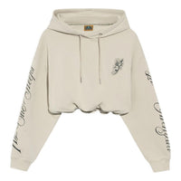 (WMNS) Li-Ning BADFIVE Sports Basketball Series Short Hoodie 'Beige Grey' AWDRH68-3