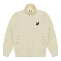 (WMNS) COMME des GARCONS PLAY Big Black Heart Track Jacket 'White' AZ-T255-051-3