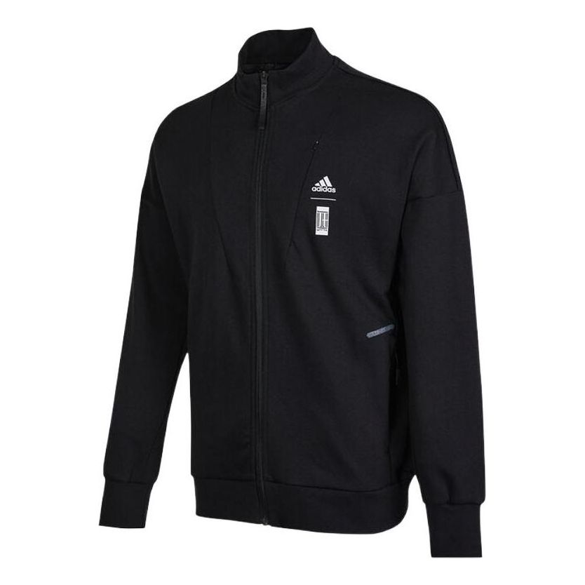 Men's adidas Martial Arts Series Stand Collar Sports Jacket Black HE5120