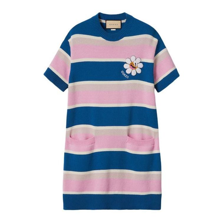 (WMNS) Gucci Striped Cotton Wool Dress 'Multi-Color' 782228-XKDZ1-4915