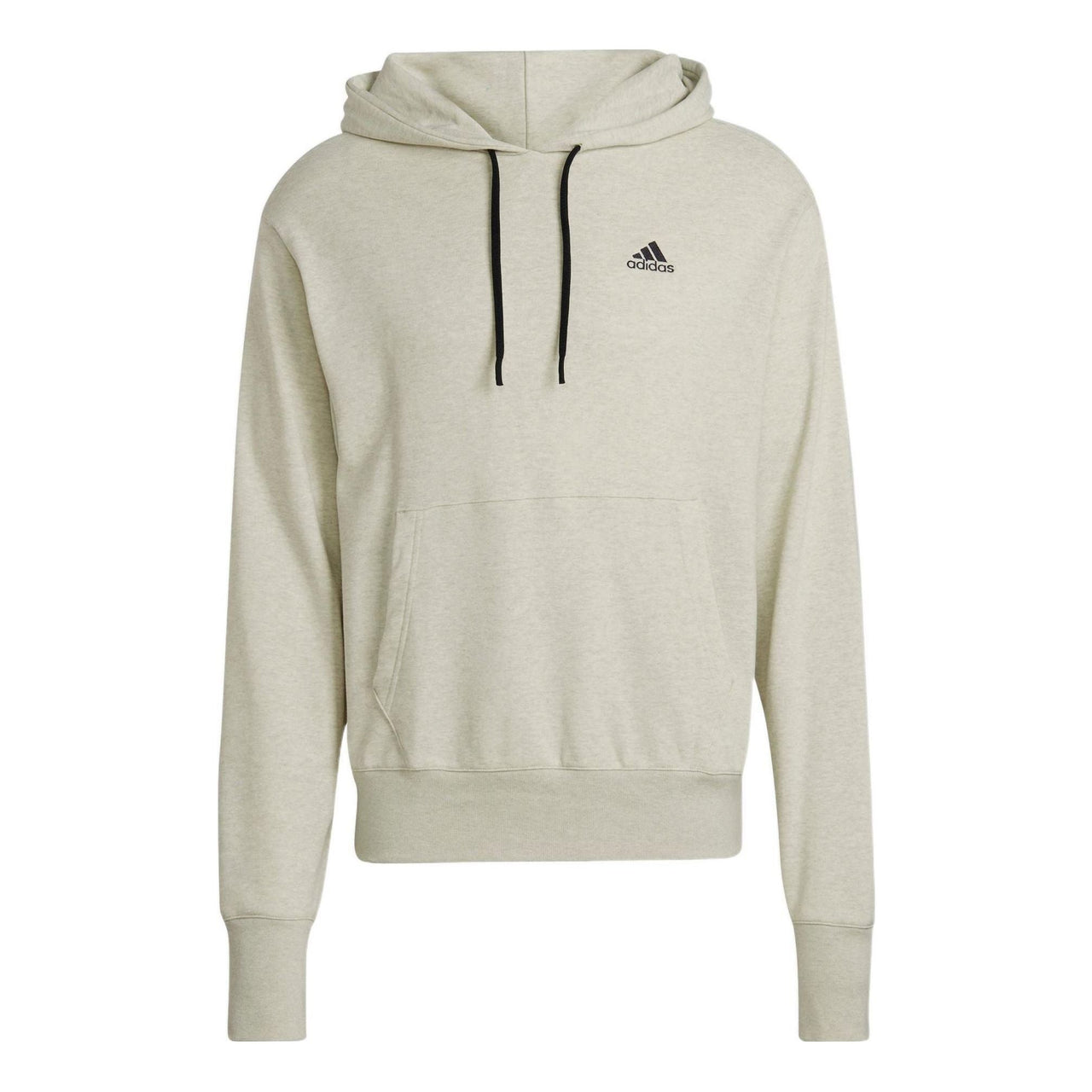 Men's adidas Botandye Solid Color Logo Loose Athleisure Casual Sports Pullover Light Khaki HF4500