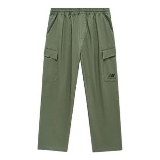 New Balance Logo Cargo Pants 'Olive Green' AMP31333-DON