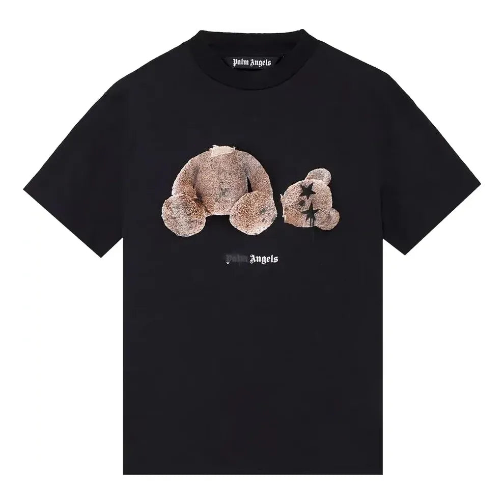 Palm Angels FW21 Spray PA Bear Classic T-shirt 'Black' PMAA001F21JER0271060