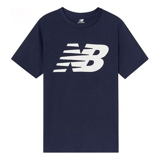 New Balance Men's New Balance Classic Logo Round Neck Short Sleeve Blue MT01984-NV