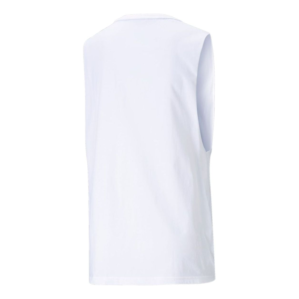 (WMNS) PUMA Essentials Logo Cut Off Tank Top 'White' 586864-02