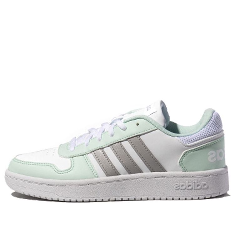 (WMNS) adidas Hoops 2.0 'White Grey Green' FW5856