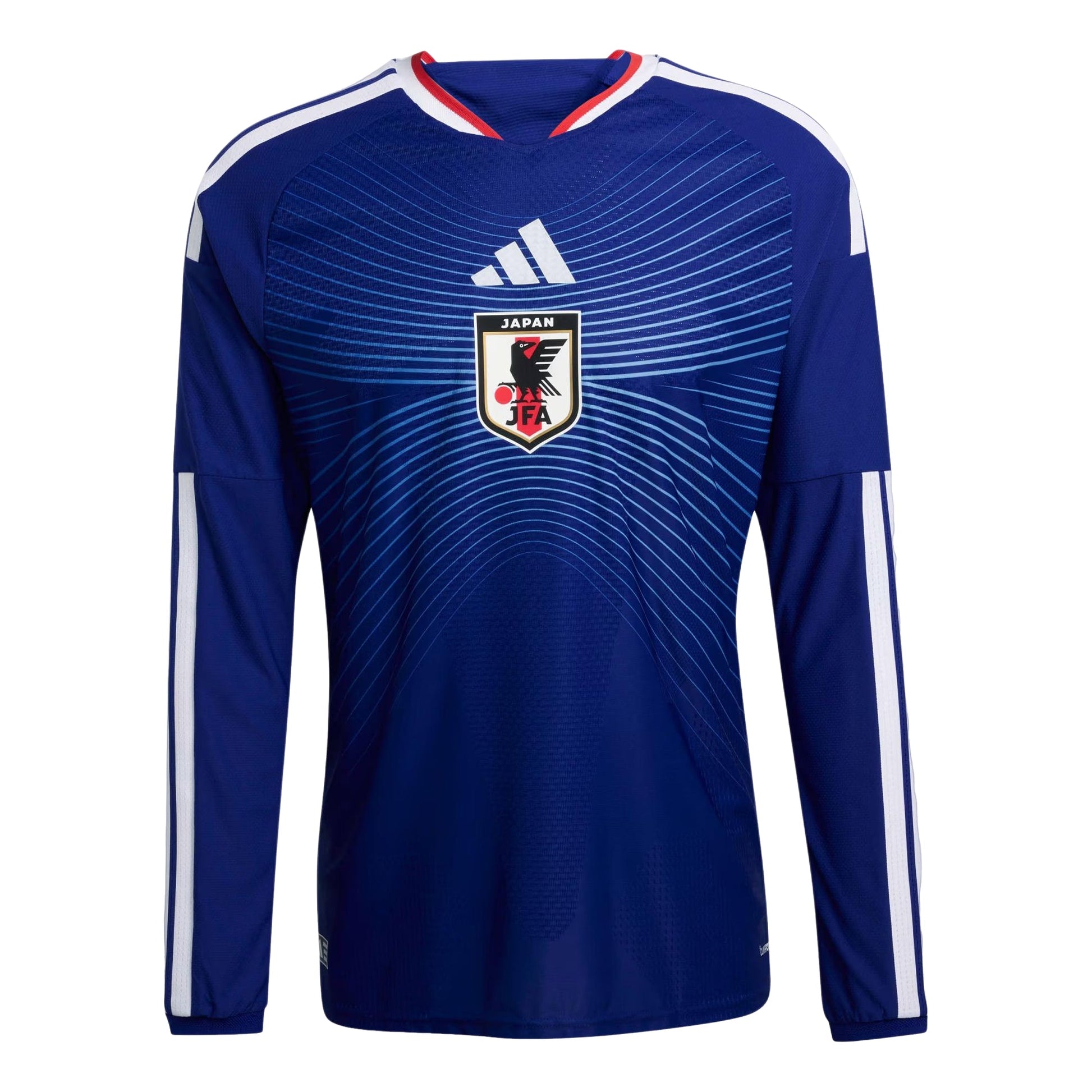 adidas Japan National Football Team 2026 Home Authentic Long Sleeve Jersey Asia Sizing 'Japan Blue Ash Blue' JZ9681