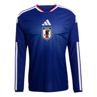 adidas Japan National Football Team 2026 Home Authentic Long Sleeve Jersey Asia Sizing 'Japan Blue Ash Blue' JZ9681