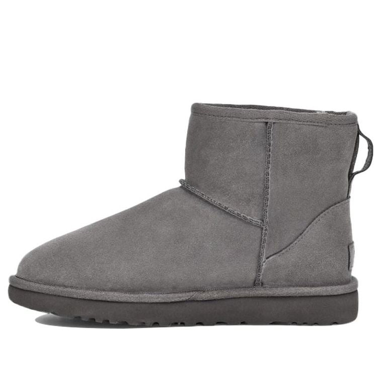 (WMNS) UGG Classic Mini UGG Rubber Logo 'Grey' 1108231-GREY
