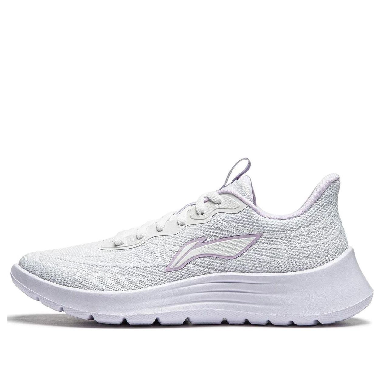 (WMNS) Li-Ning Light Feather 'White Mauve' ARSU022-1