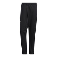 Men's adidas originals Solid Color Bundle Feet Casual Sports Pants/Trousers/Joggers Black HL6496