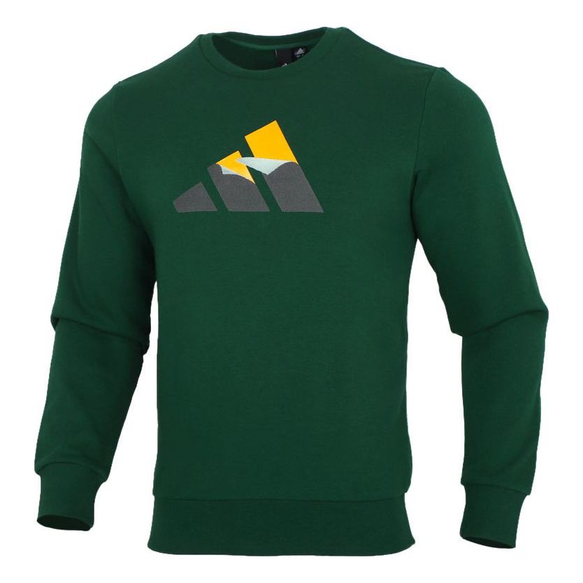 adidas MH GFX BOS SEB Casual Sports Round Neck Pullover Green GR6958