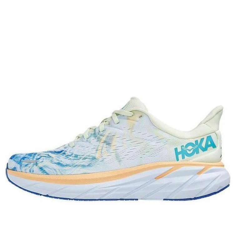 HOKA ONE ONE Clifton 8 Wide 'White Blue' 1121374-TGT