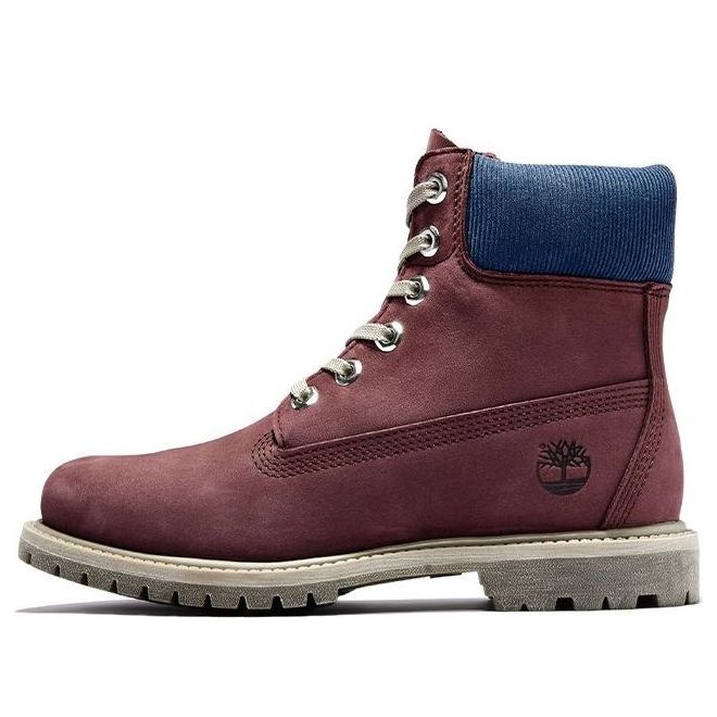 (WMNS) Timberland Premium 6 Inch Waterproof Boots 'Burgundy Nubuck' A2MCNC60
