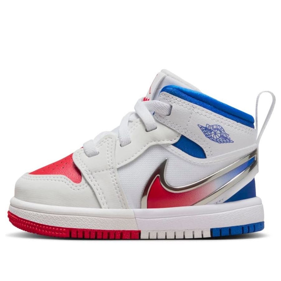 (TD) Air Jordan 1 Mid RM Easyon 'White Siren Red Blue' FQ1283-100