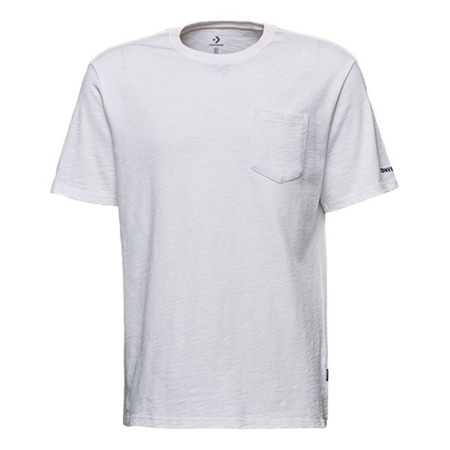 Men's Converse Classic Basic Casual Short Sleeve White 10008444-A01