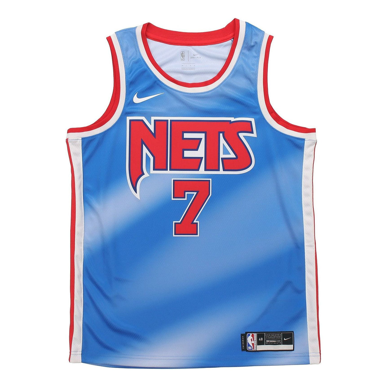 Men's Nike Dri-FIT Retro 19-20 Season Brooklyn Nets Durant No. 7 Blue Jersey CQ4253-402