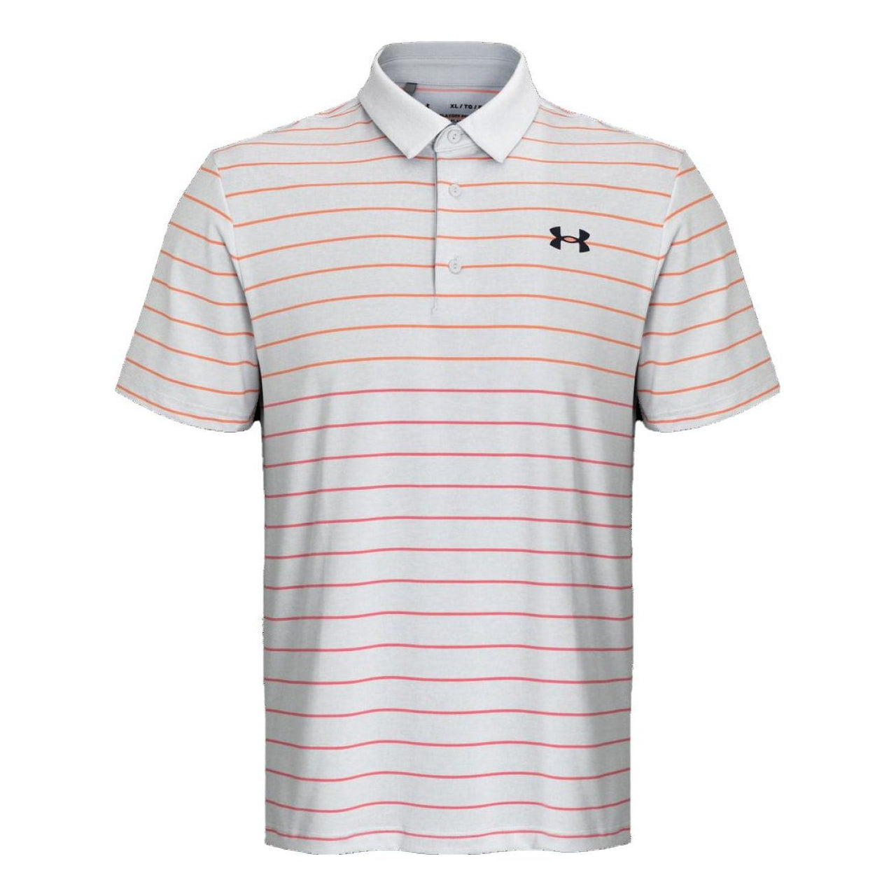Under Armour Playoff 3.0 Stripe Polo Shirt 'Grey Orange' 1378676-014