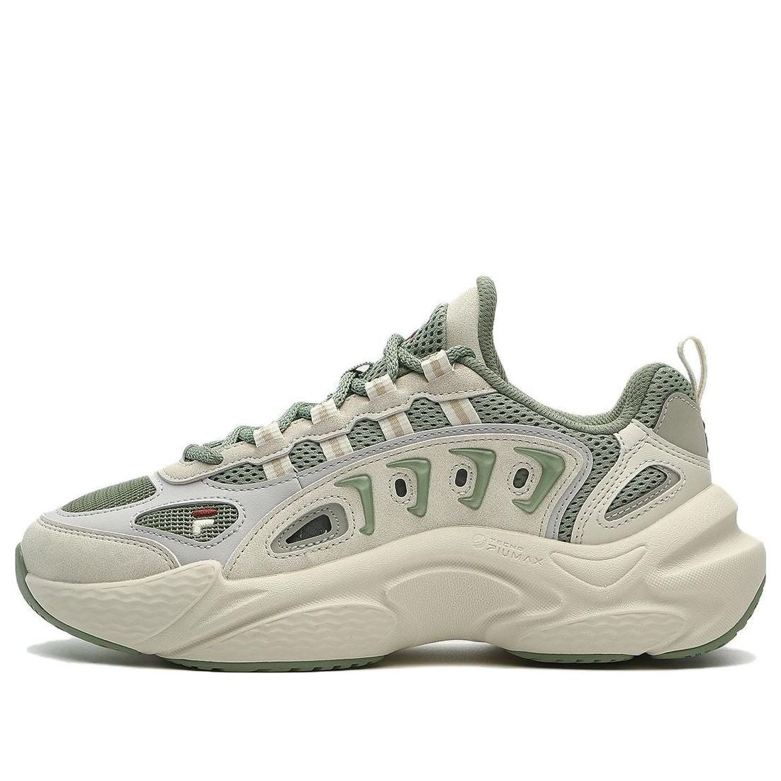 (WMNS) FILA FUSION SKY TRAIL DX Sneakers 'Beige Green' T12W331601FMA