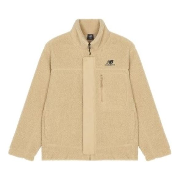 New Balance FW22 Logo Cotton Coat 'Beige' AMJ23351-INC