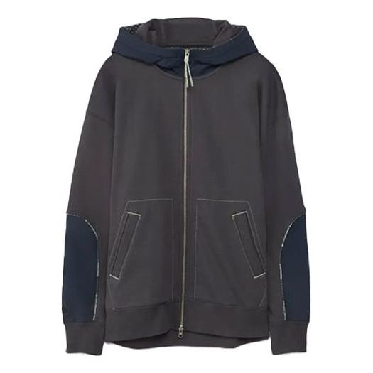 Men's Converse x Paria Farzaneh Crossover Splicing Hooded Zipper Jacket Blue 10022623-A01