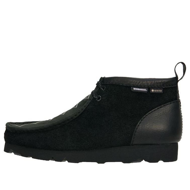 Clarks Original x NEIGHBORHOOD Wallabee GTX Ankle Shoes 'Black' 261667687