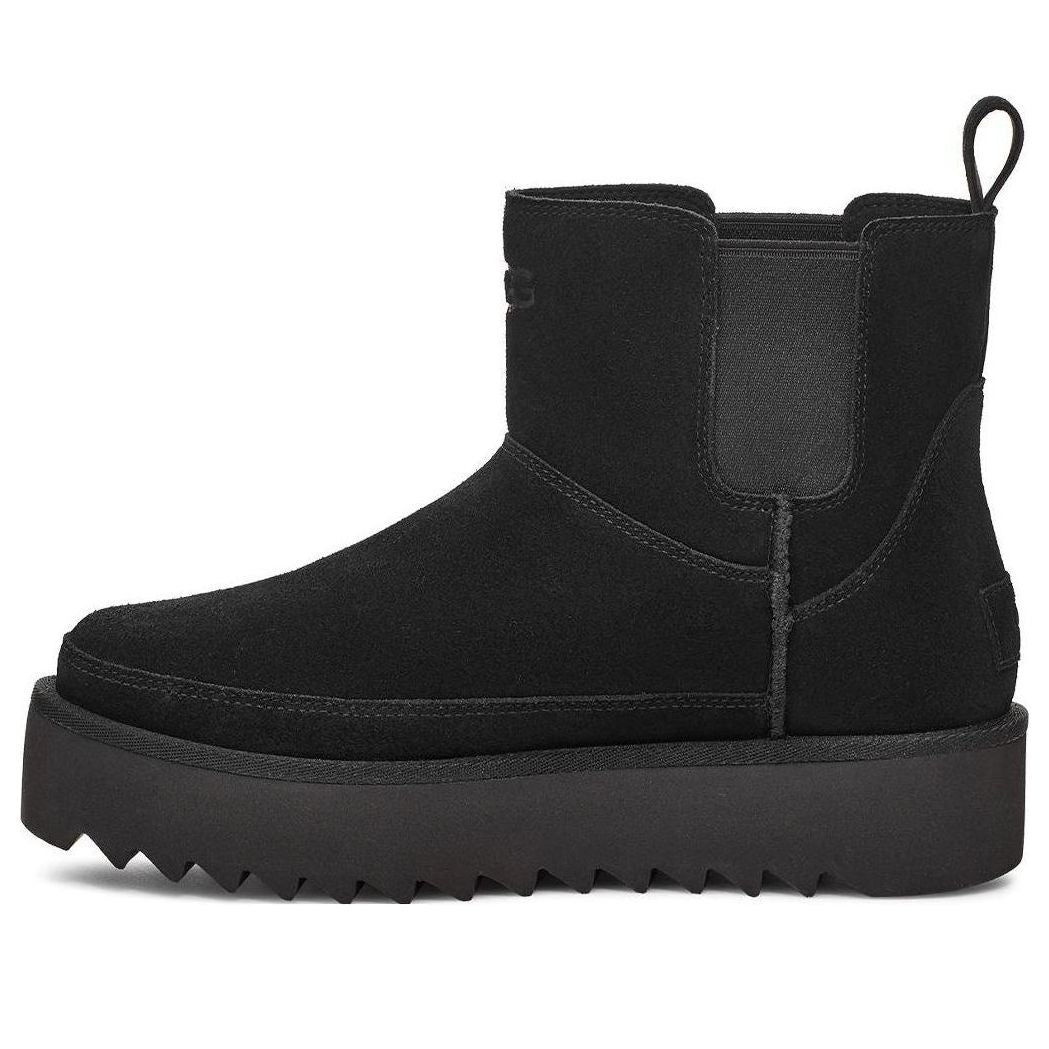 (WMNS) UGG Classic Chelsea Platform Mini Boot 'Black' 1158051-BLK