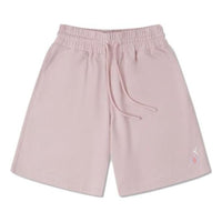 (WMNS) Converse Embroidered Floral Drawstring Shorts 'Pink' 10025374-A02