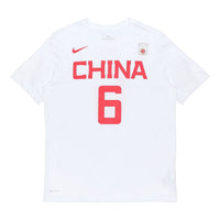 Nike Dri-fit Short Sleeve Athleisure Casual Sports Round Neck White BQ3757-101