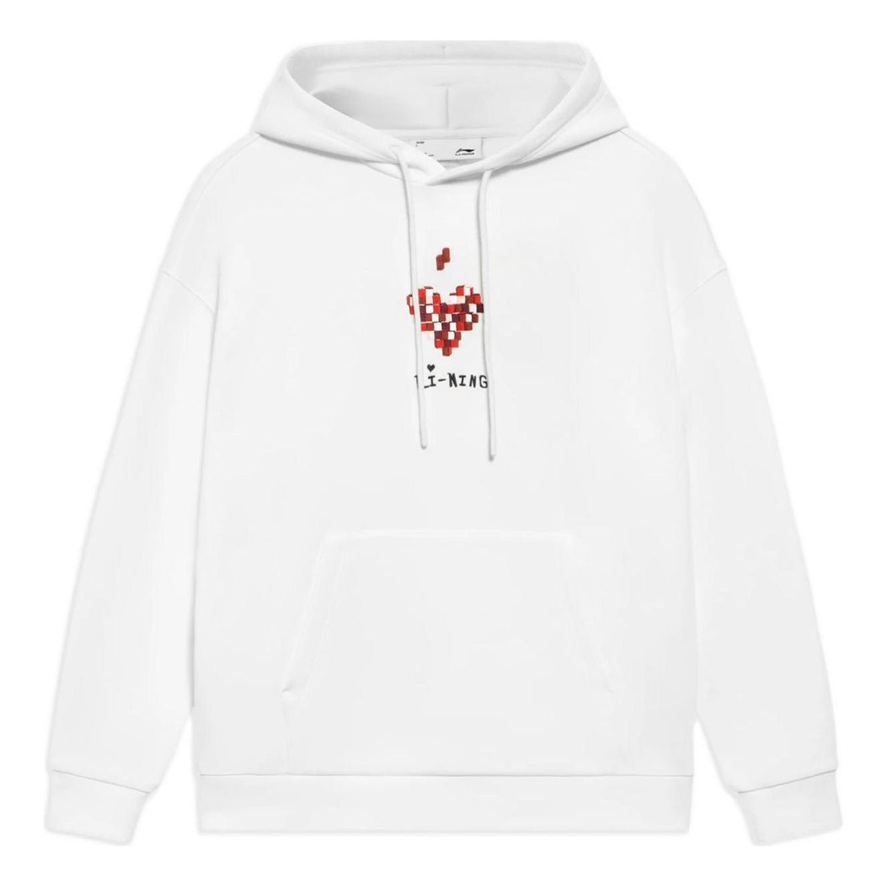 Li-Ning Sports Fashion Series Casual Hoodie 'White Red' AWDS593-1