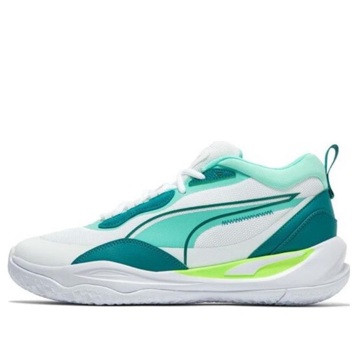 PUMA Playmaker Pro Mid 'White Teal' 377572-15