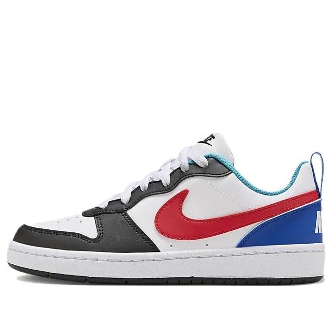 (GS) Nike Court Borough Low Recraft 'White Red Black Blue' HF0742-161